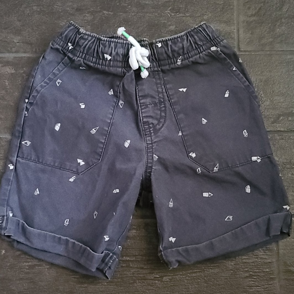 Toddler Cat & Jack Grey Shape Drawstring Shorts